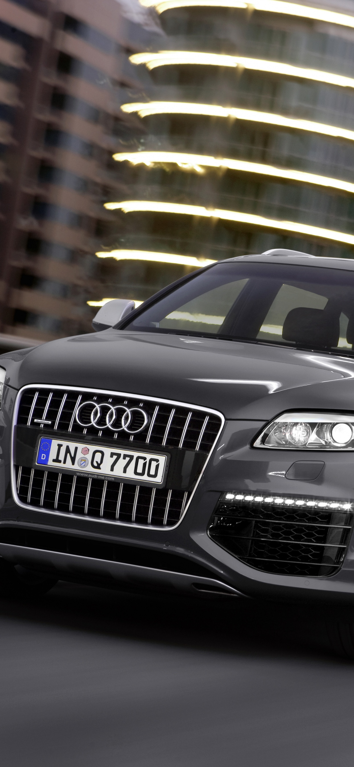 Black Audi a 4 Coupe. Wallpaper in 1242x2688 Resolution