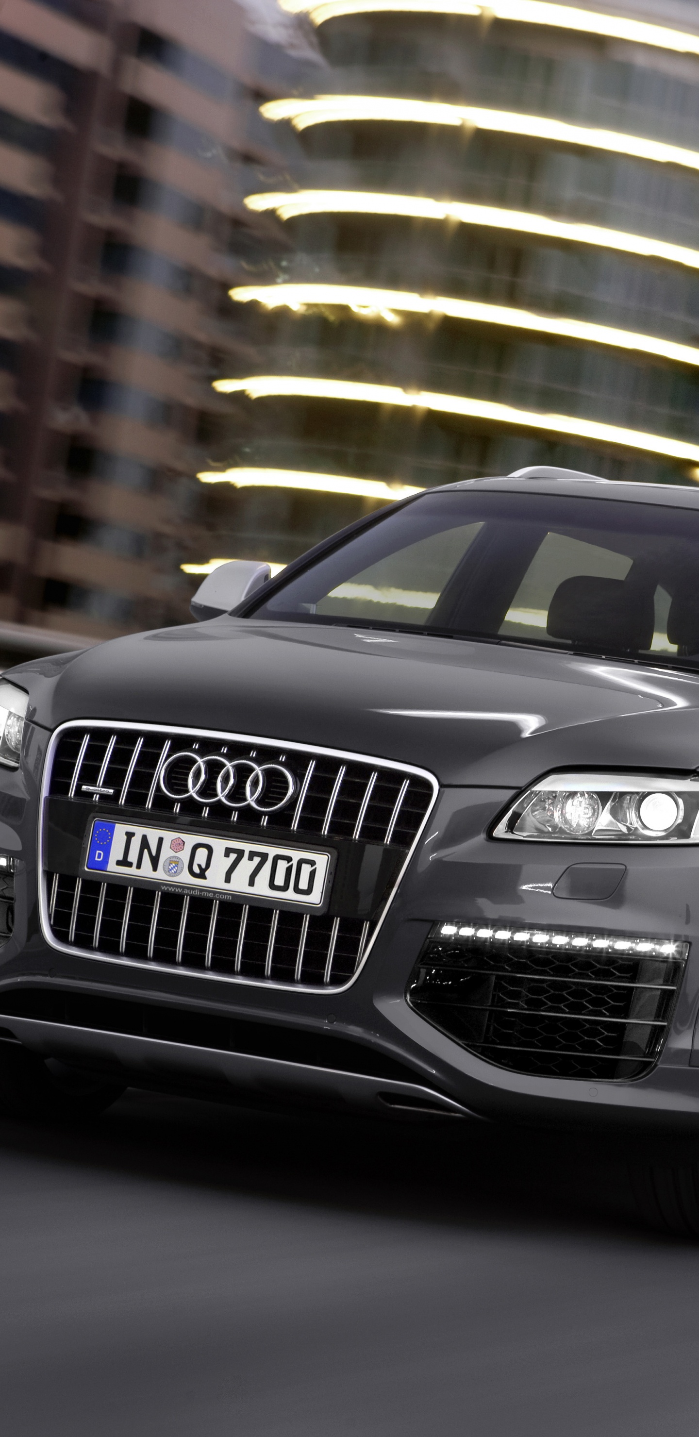 Schwarzer Audi a 4 Coupé. Wallpaper in 1440x2960 Resolution