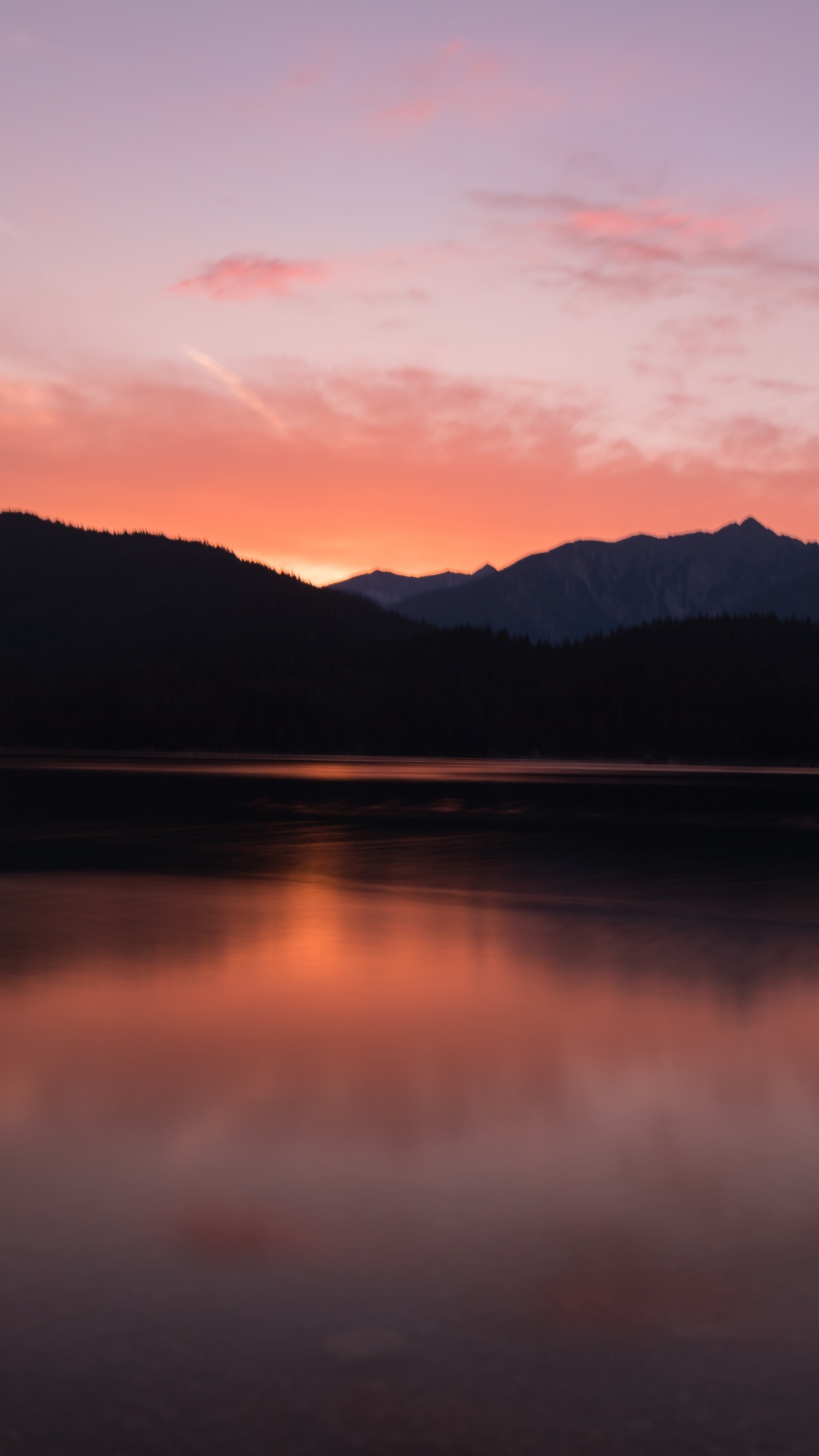 Réflexion, Nature, Afterglow, Horizon, Lac. Wallpaper in 1080x1920 Resolution