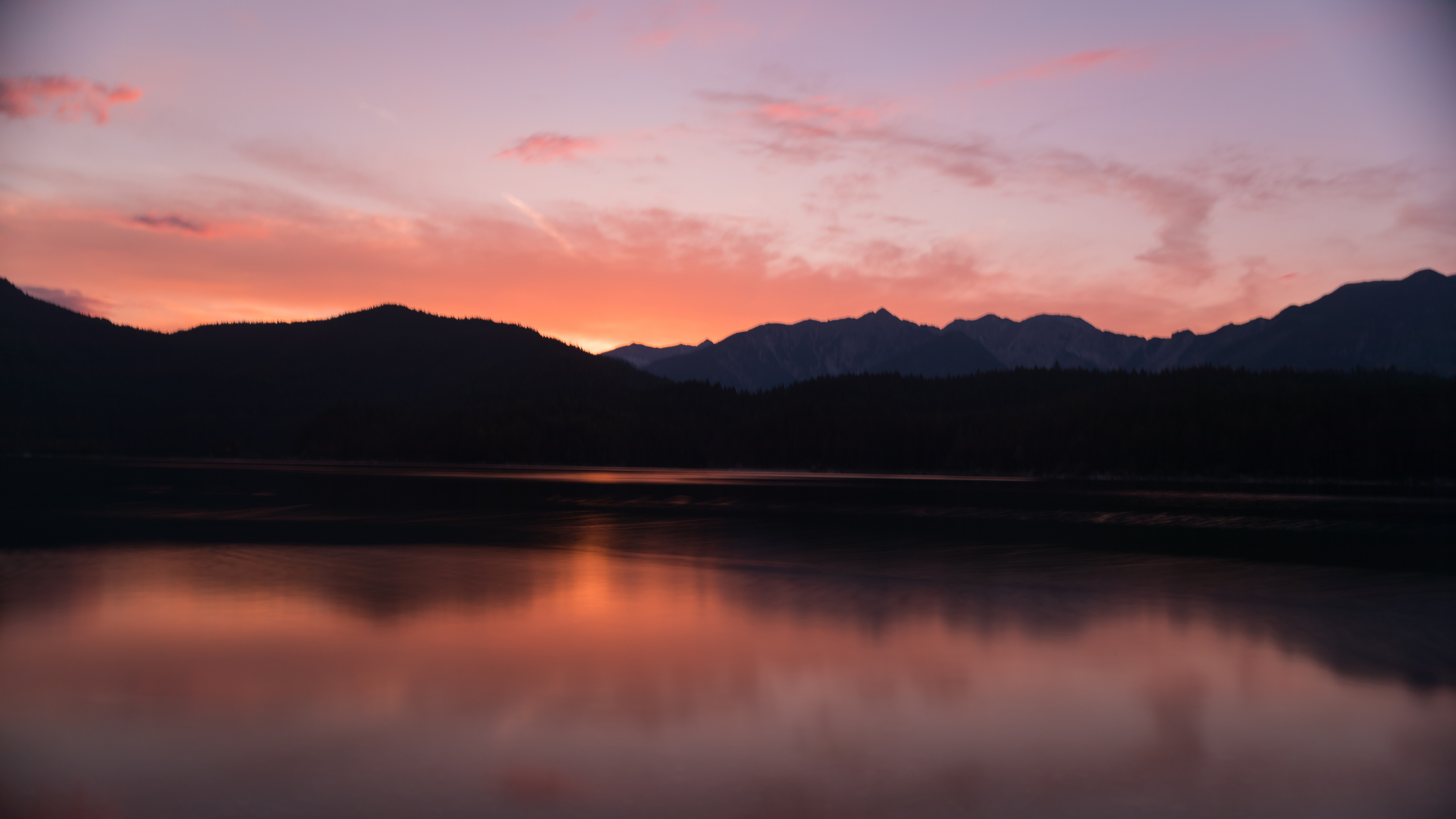 Reflection, Nature, Afterglow, Cloud, Horizon. Wallpaper in 3840x2160 Resolution
