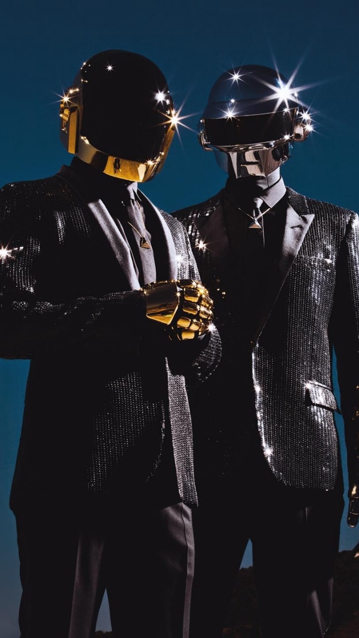 Daft Punk, 铜管乐器, 西装, 正装, 风仪器 壁纸 720x1280 允许