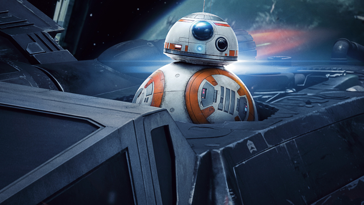 Star Wars, BB-8, Darth Vader, Poe Dameron, Cartel. Wallpaper in 1280x720 Resolution
