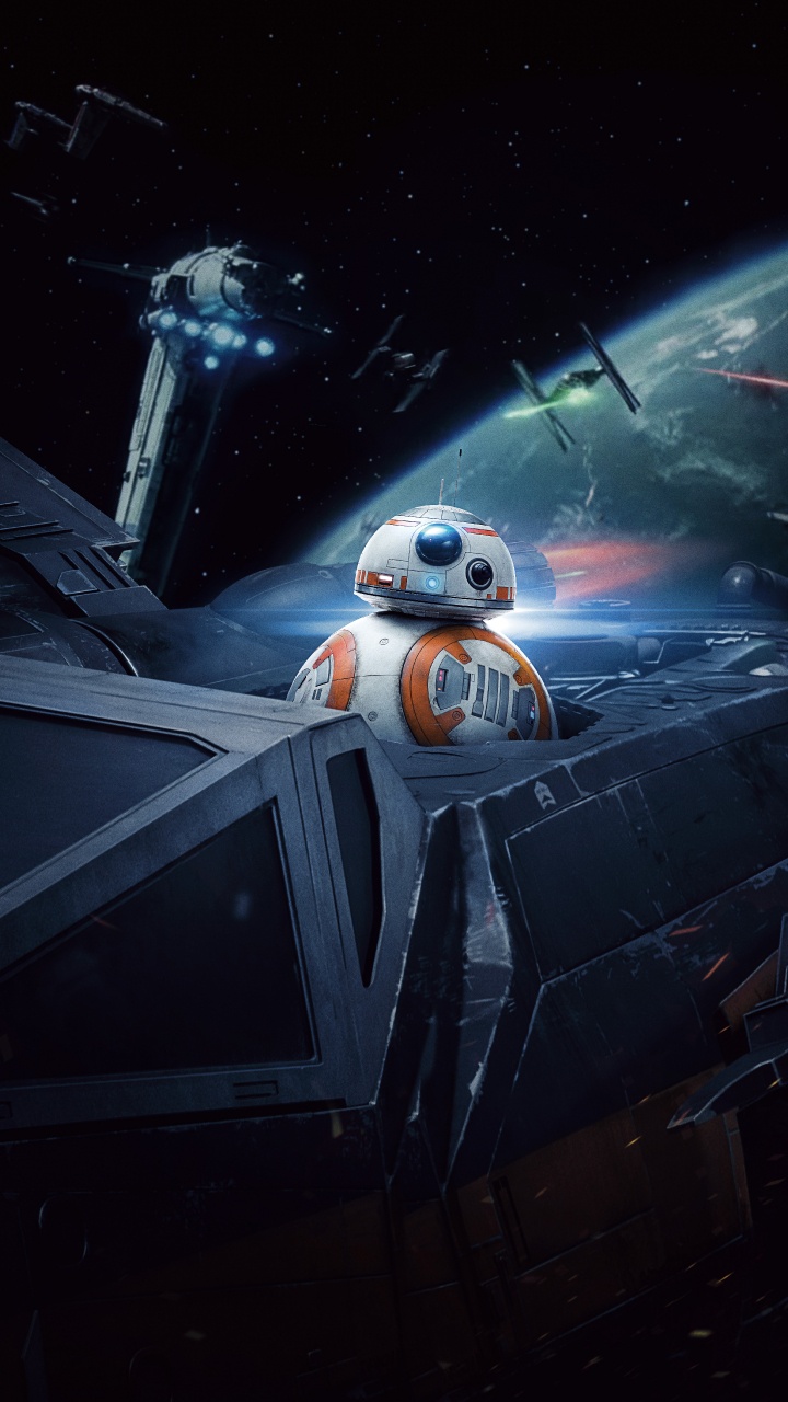 Star Wars, BB-8, Darth Vader, Poe Dameron, Poster. Wallpaper in 720x1280 Resolution