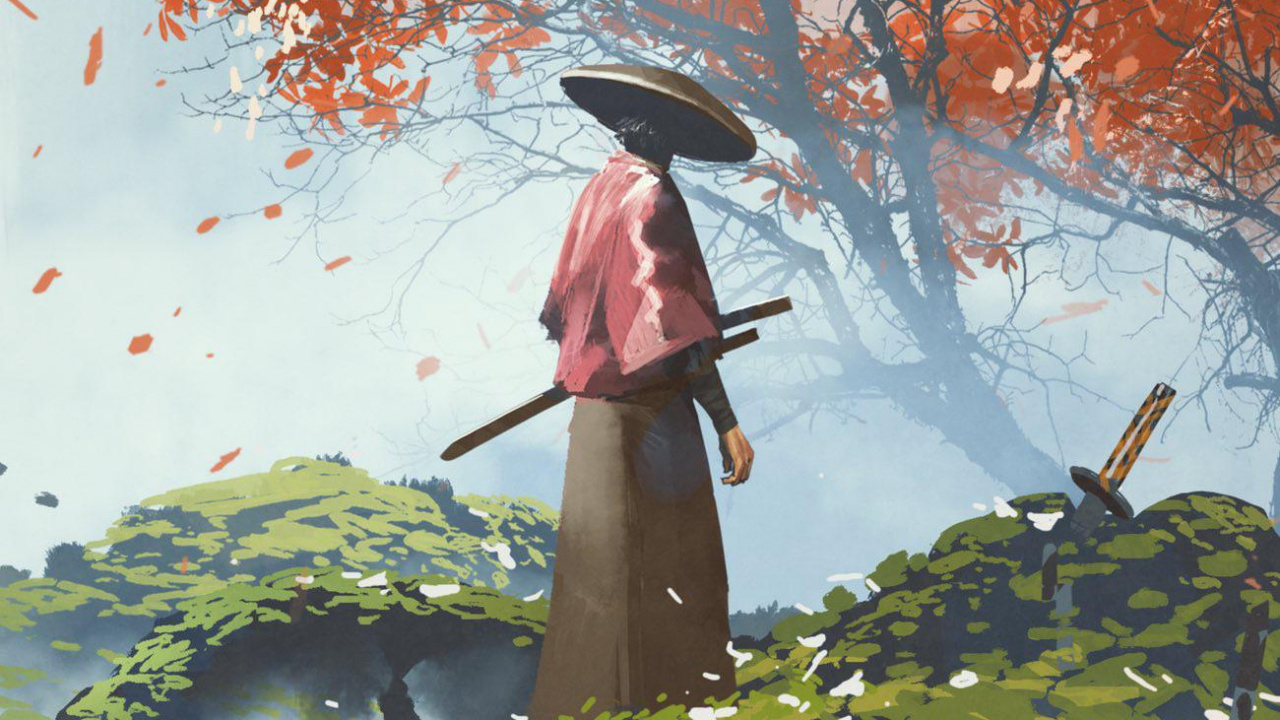 Samouraï, Illustration, Art, L'art Numérique, Conception. Wallpaper in 1280x720 Resolution