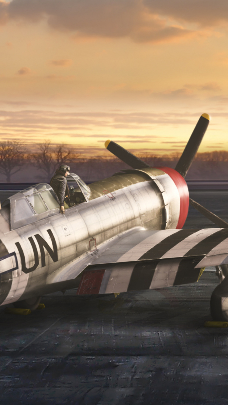 Avión Blanco y Rojo en el Aeropuerto Durante la Puesta de Sol. Wallpaper in 750x1334 Resolution