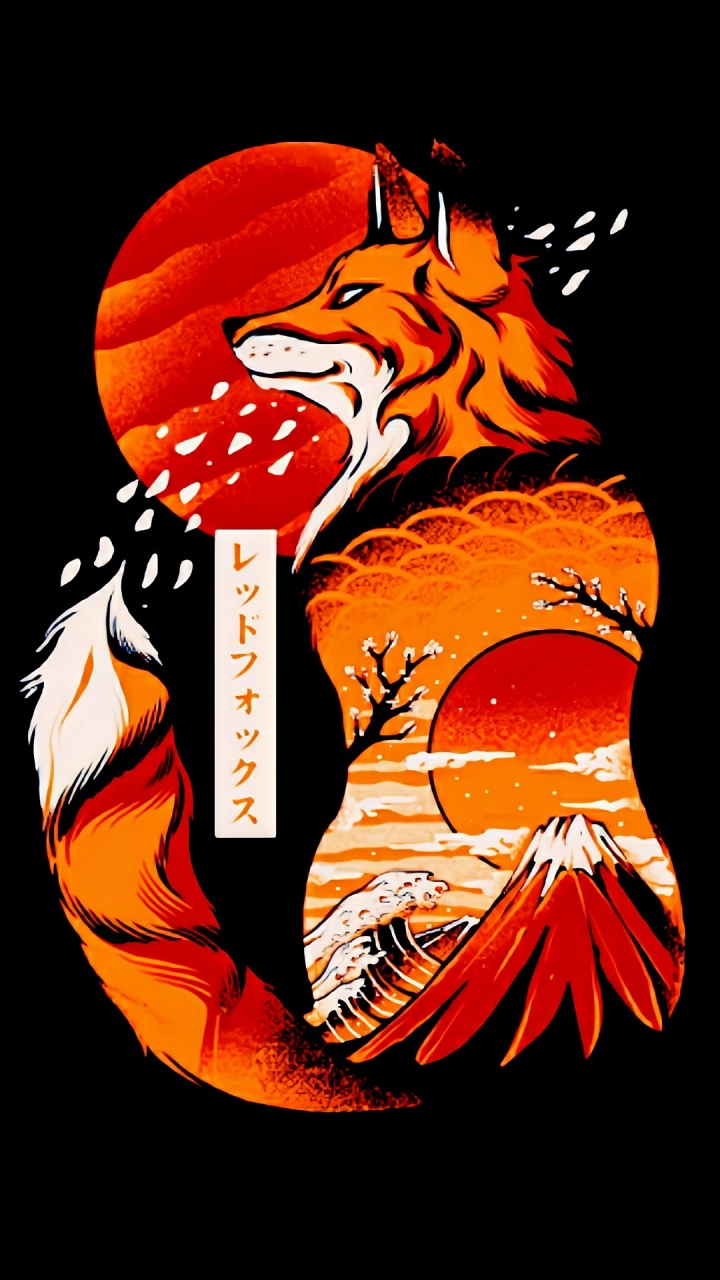 T恤, 日本艺术, 日本, 简约, 艺术 壁纸 720x1280 允许