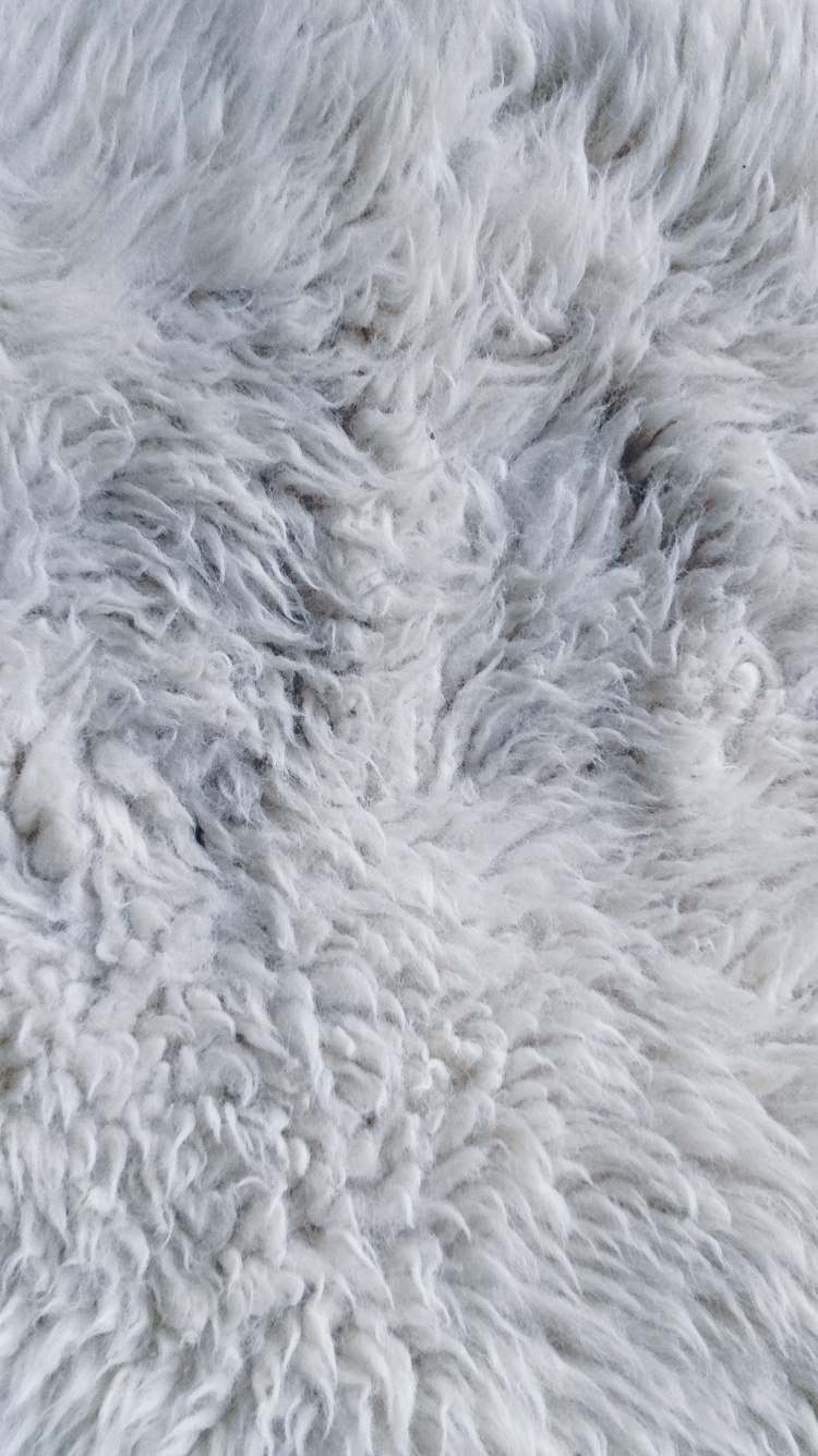 Textile de Fourrure Blanche en Photographie Rapprochée. Wallpaper in 750x1334 Resolution