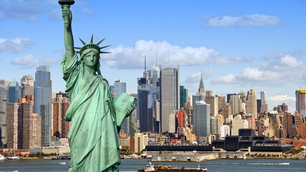 Estatua de la Libertad Nueva York. Wallpaper in 1280x720 Resolution