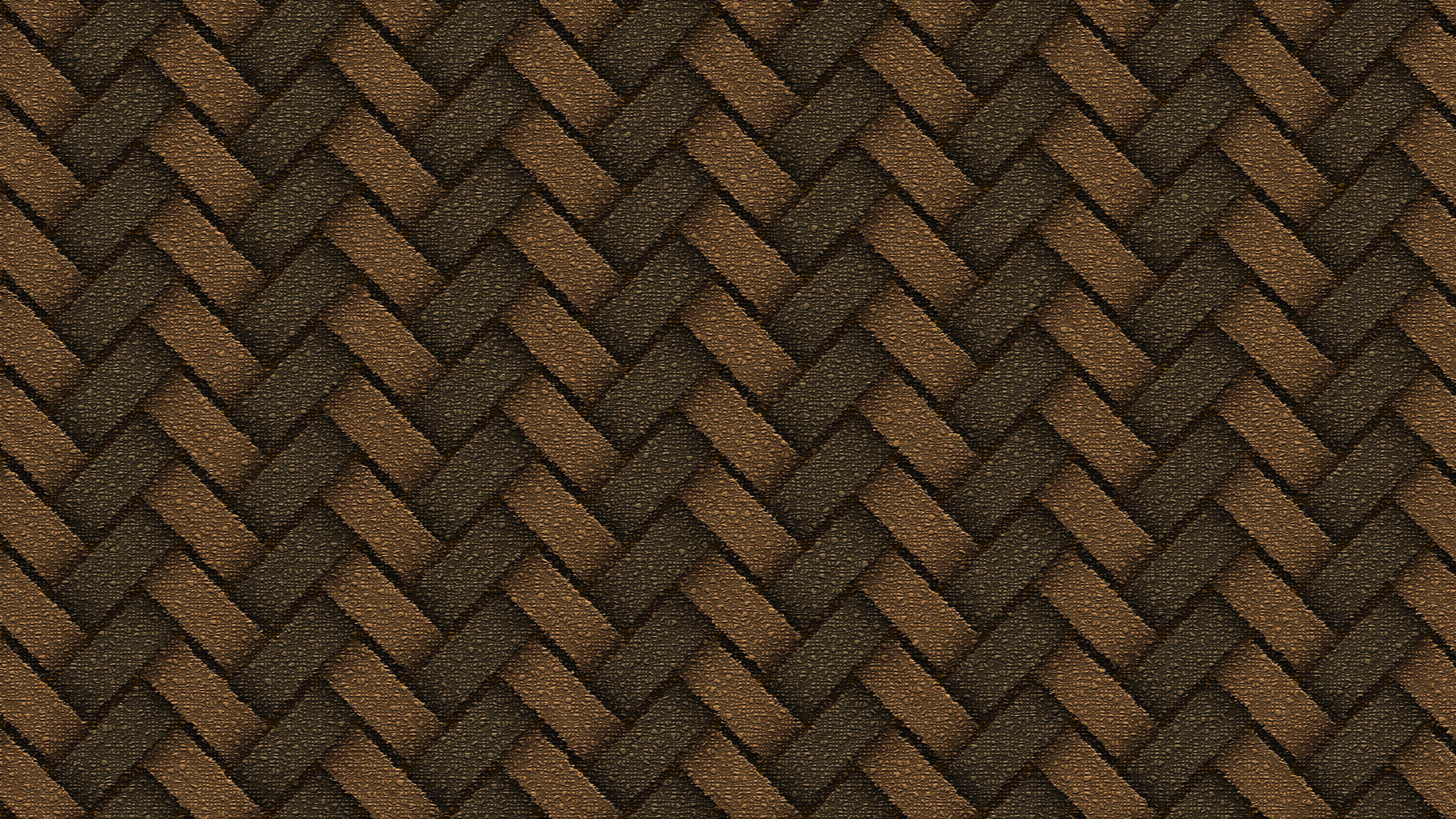 Braunes Und Schwarzes Chevron-Textil. Wallpaper in 2560x1440 Resolution