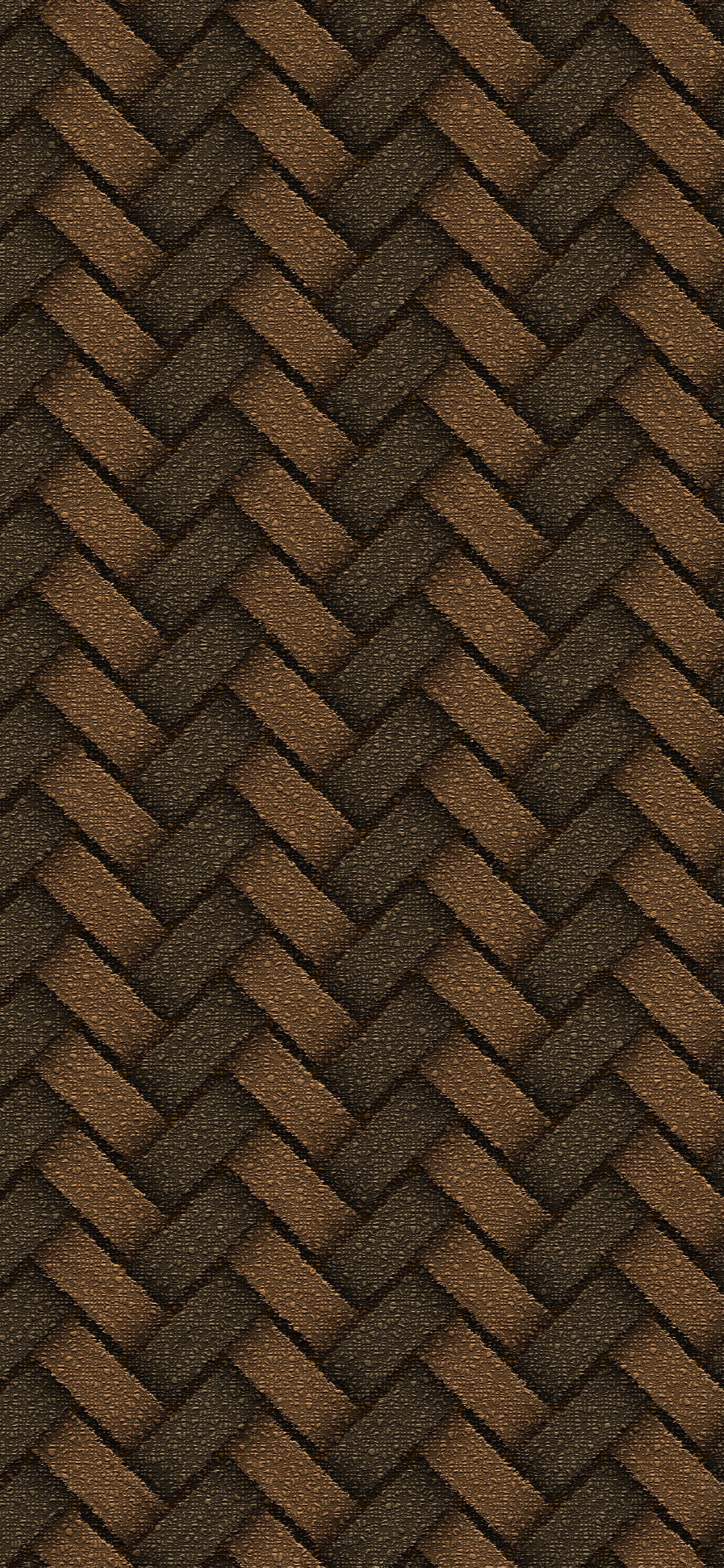 Brown and Black Chevron Textile. Wallpaper in 1125x2436 Resolution