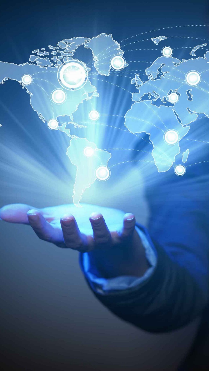 Person Holding Blue and White Light. Wallpaper in 720x1280 Resolution