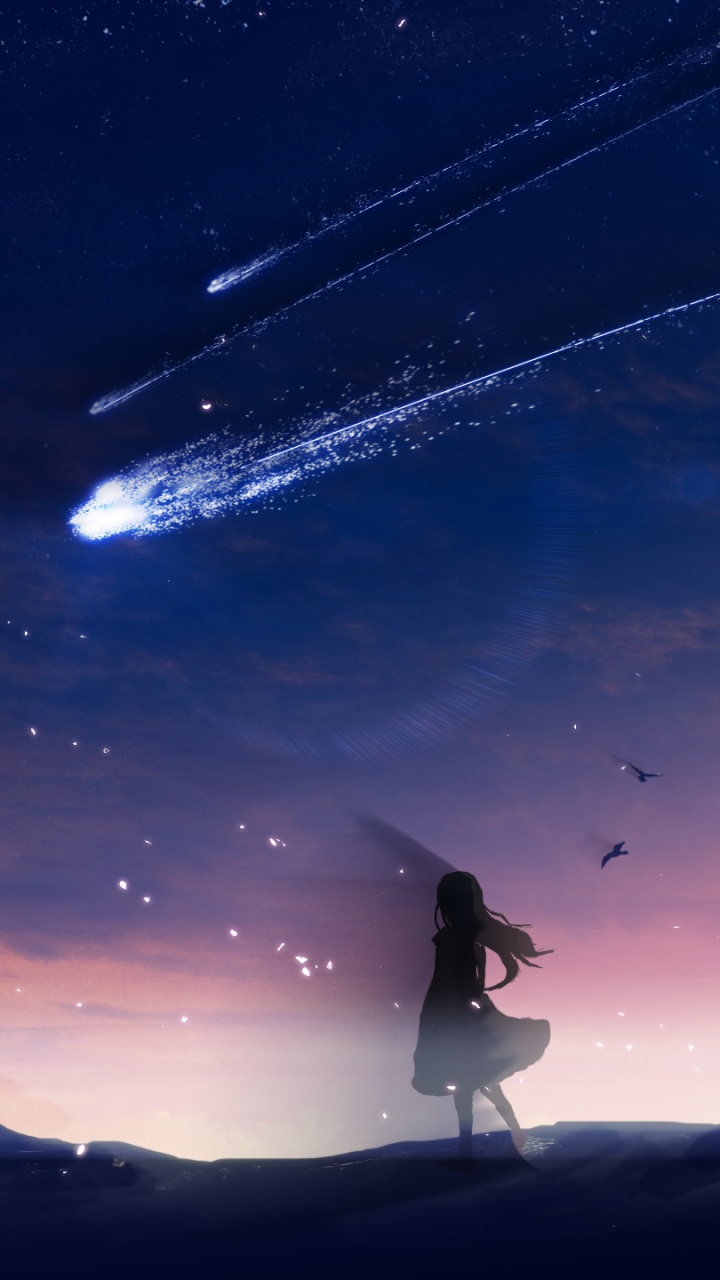 气氛, 明星, 地平线, 空间, 天文学对象 壁纸 720x1280 允许