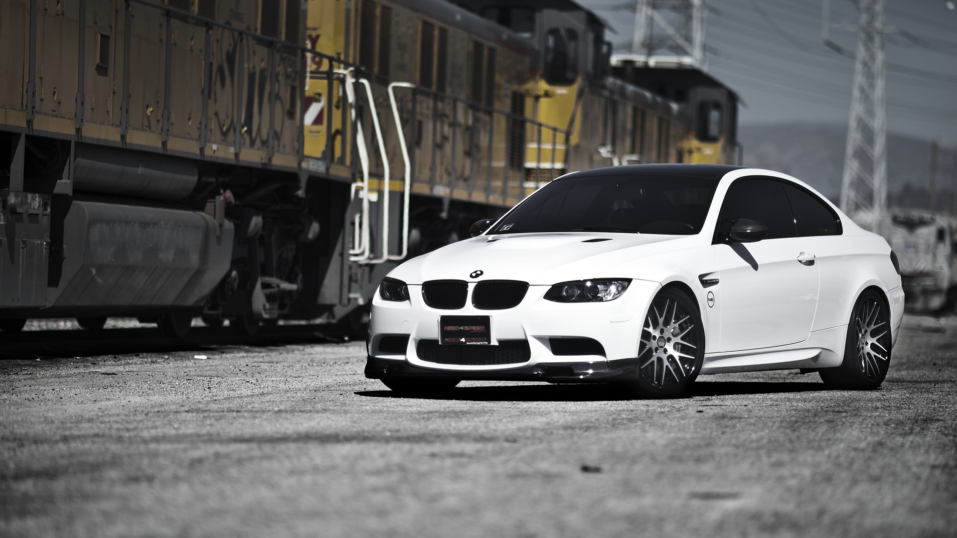 White Bmw m 3 Coupe on Road During Daytime. Wallpaper in 1920x1080 Resolution