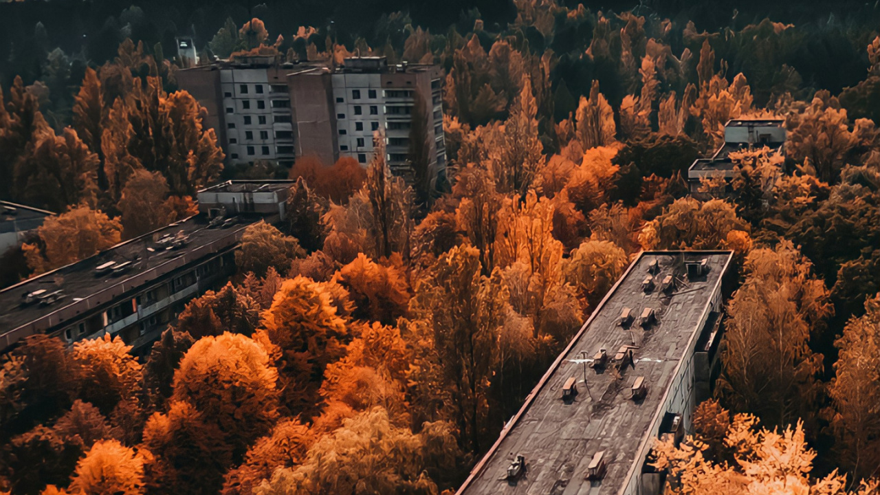 Prypyat, Tchernobyl, Chornobyl, Centrale Nucléaire de Tchernobyl, Rivière Pripyat. Wallpaper in 1280x720 Resolution