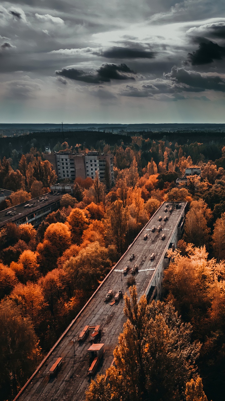 Prypyat, Tchernobyl, Chornobyl, Centrale Nucléaire de Tchernobyl, Rivière Pripyat. Wallpaper in 720x1280 Resolution