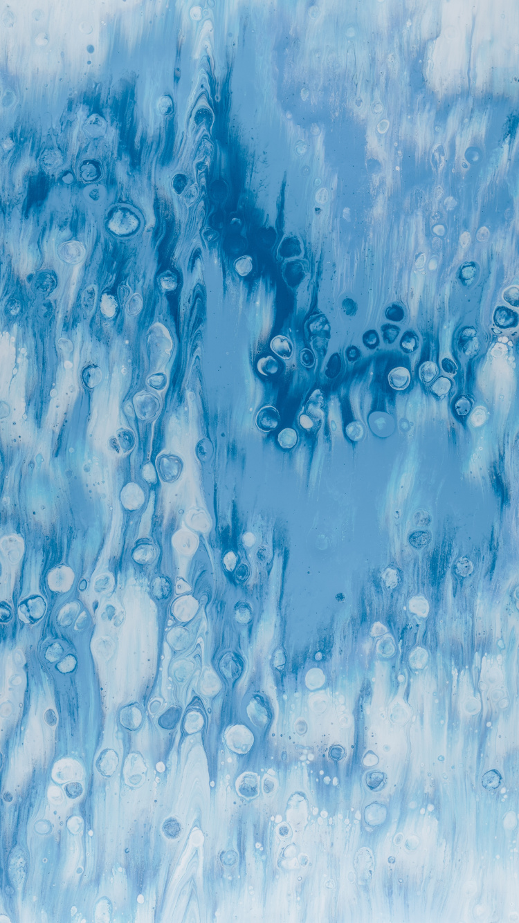 Azure, 丙烯酸涂料, 电蓝色的, 水彩画, M树 壁纸 750x1334 允许