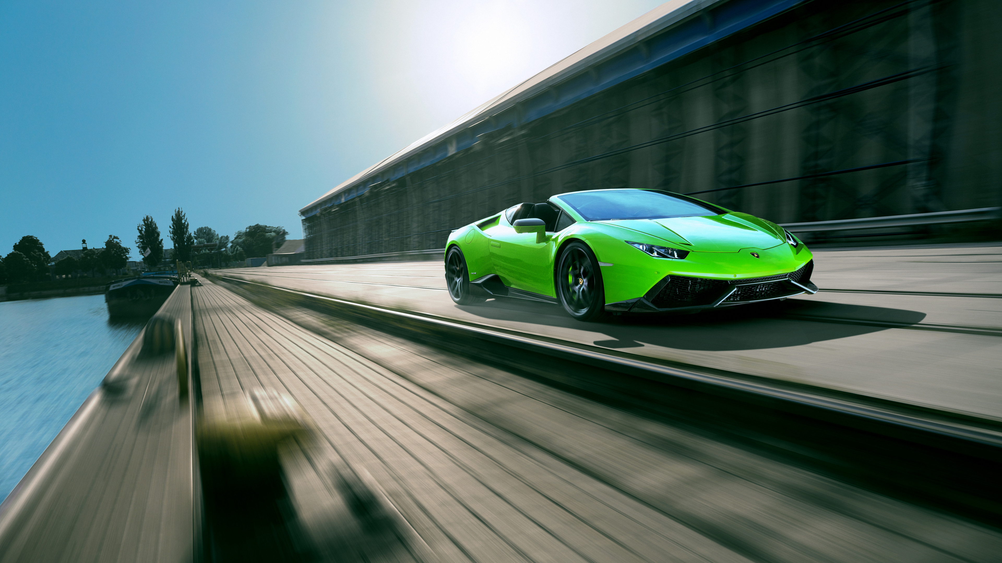 Green Porsche 911 on Road During Daytime. Wallpaper in 3840x2160 Resolution