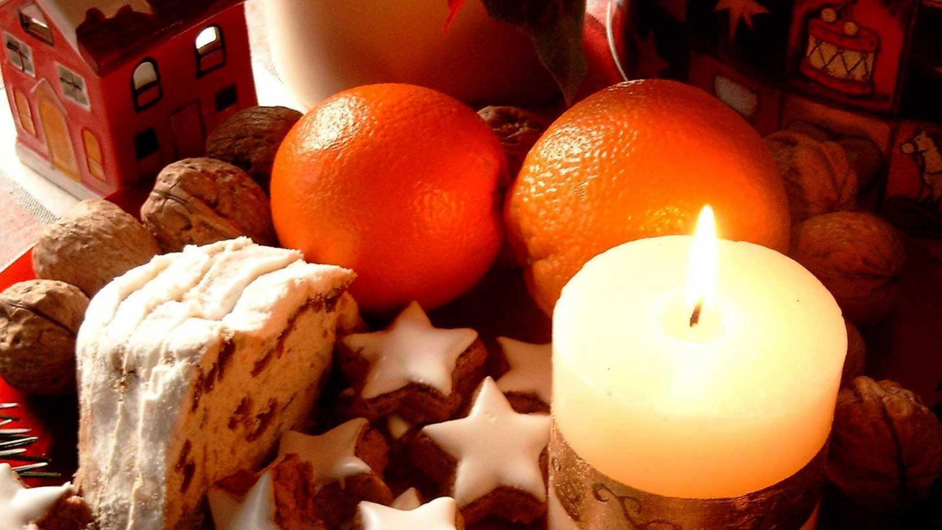 Décoration de Noël, Le Jour De Noël, Arbre de Noël, Ornement de Noël, Aliment. Wallpaper in 1920x1080 Resolution