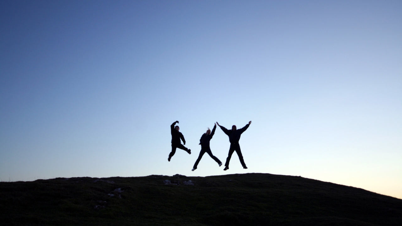 Fun, Horizon, Sand, Ecoregion, Jumping. Wallpaper in 1280x720 Resolution