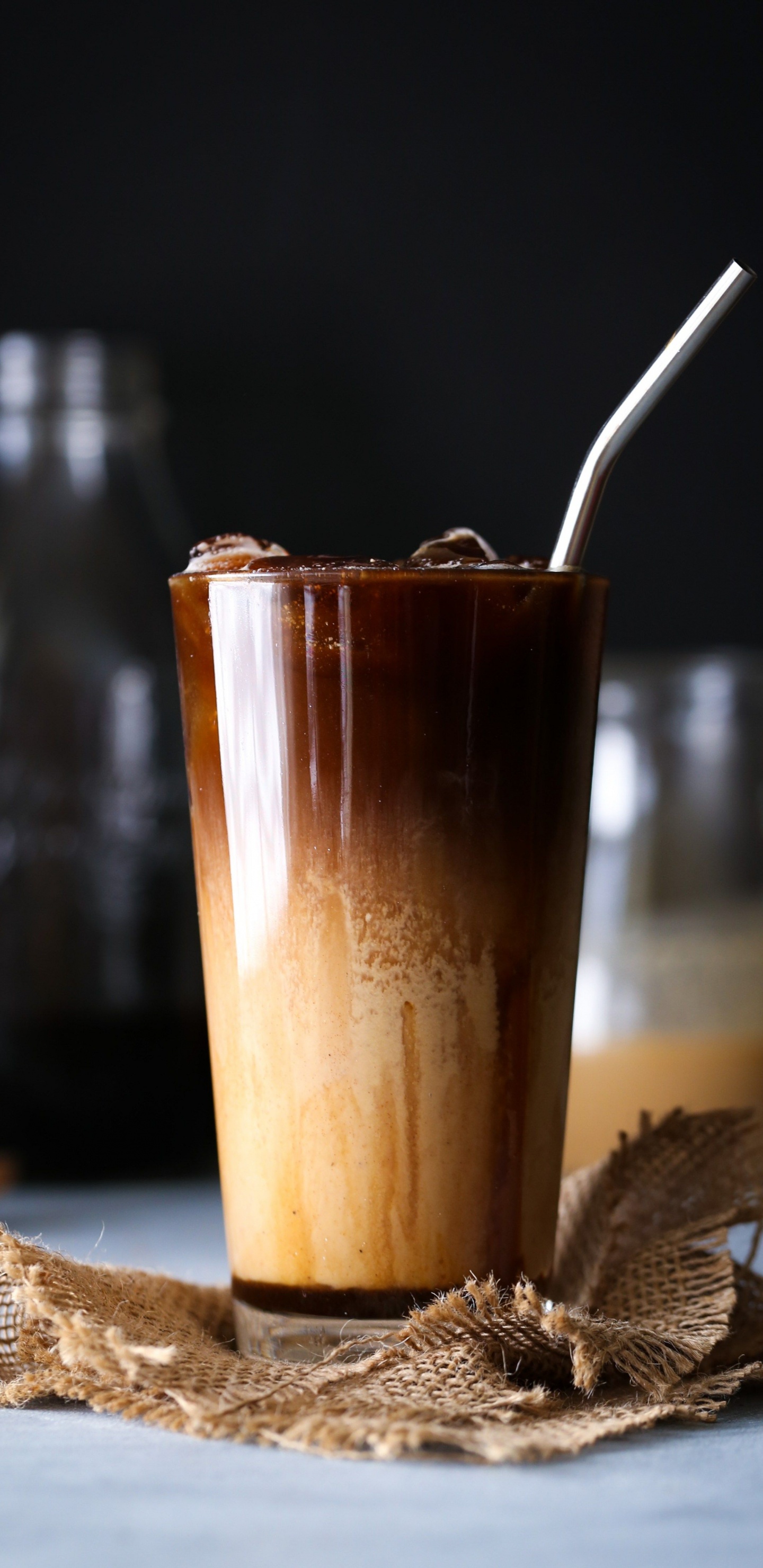 Latte, Café, Latte Helado, Café Helado, Bebida de Caramelo. Wallpaper in 1440x2960 Resolution