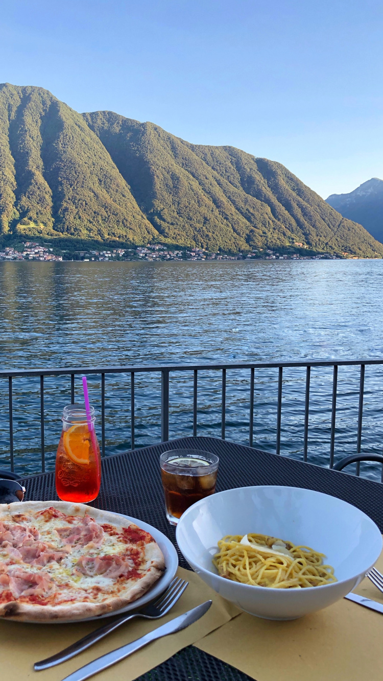 Sea, Breakfast, Cooking, Food, Mountainous Landforms. Wallpaper in 750x1334 Resolution