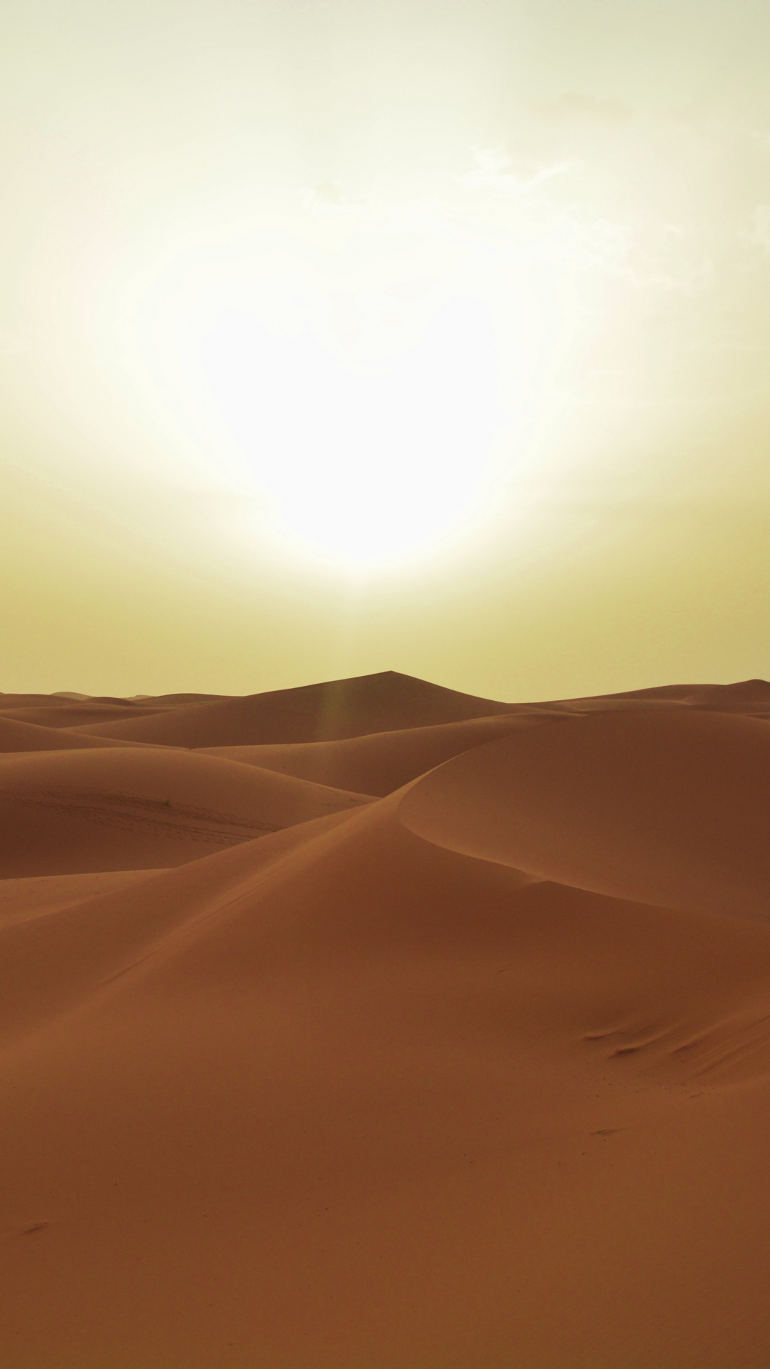 Sun Over Desert During Daytime. Wallpaper in 1080x1920 Resolution