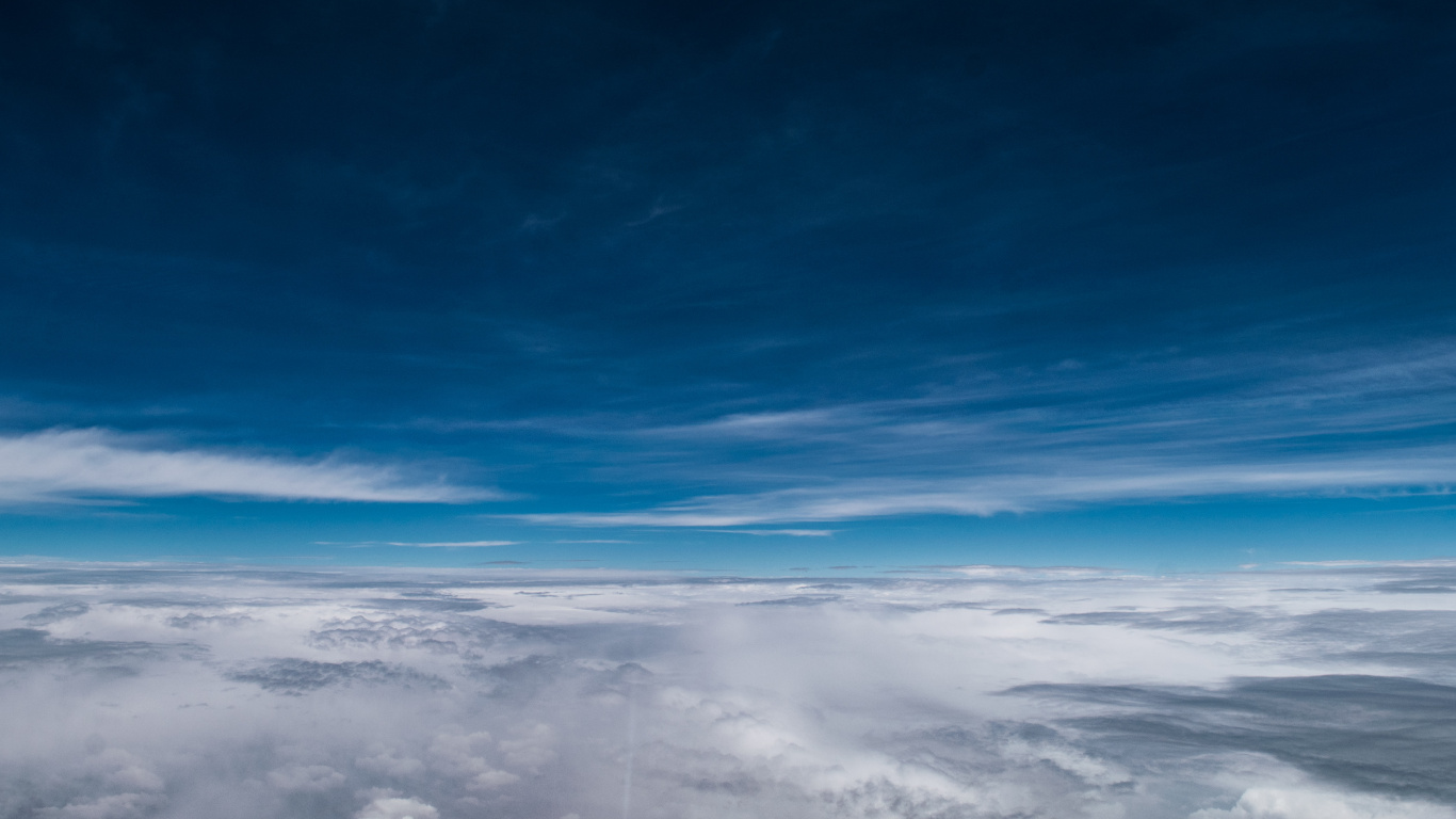 Cumulus, Atmosphère, Blue, la Journée, Horizon. Wallpaper in 1366x768 Resolution