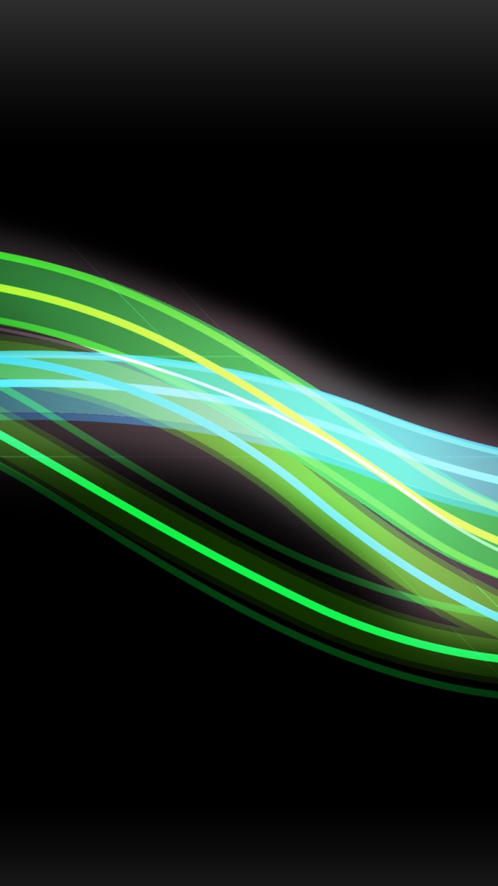 Green and Purple Light Waves. Wallpaper in 720x1280 Resolution