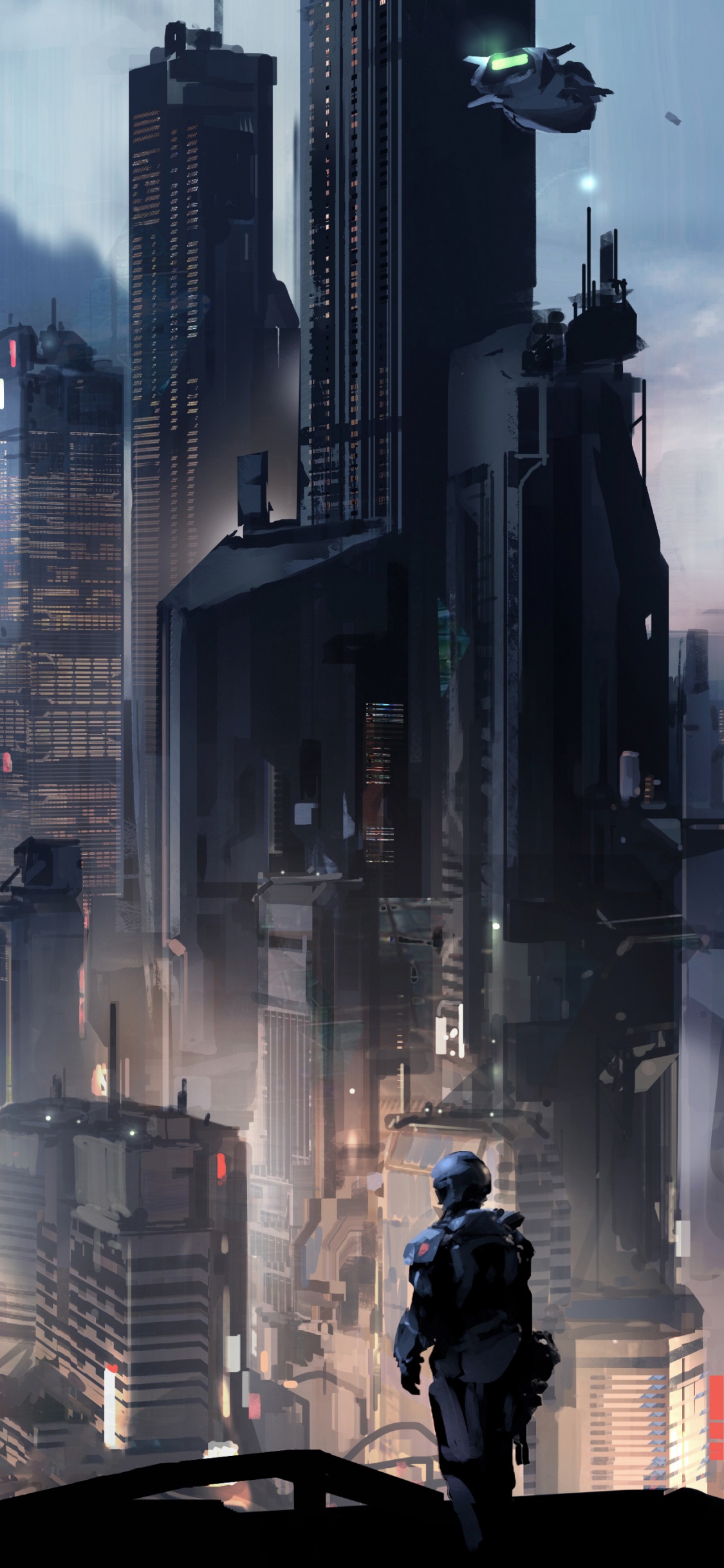 Concept Art, Art, Metropolis, Cityscape, City. Wallpaper in 1125x2436 Resolution