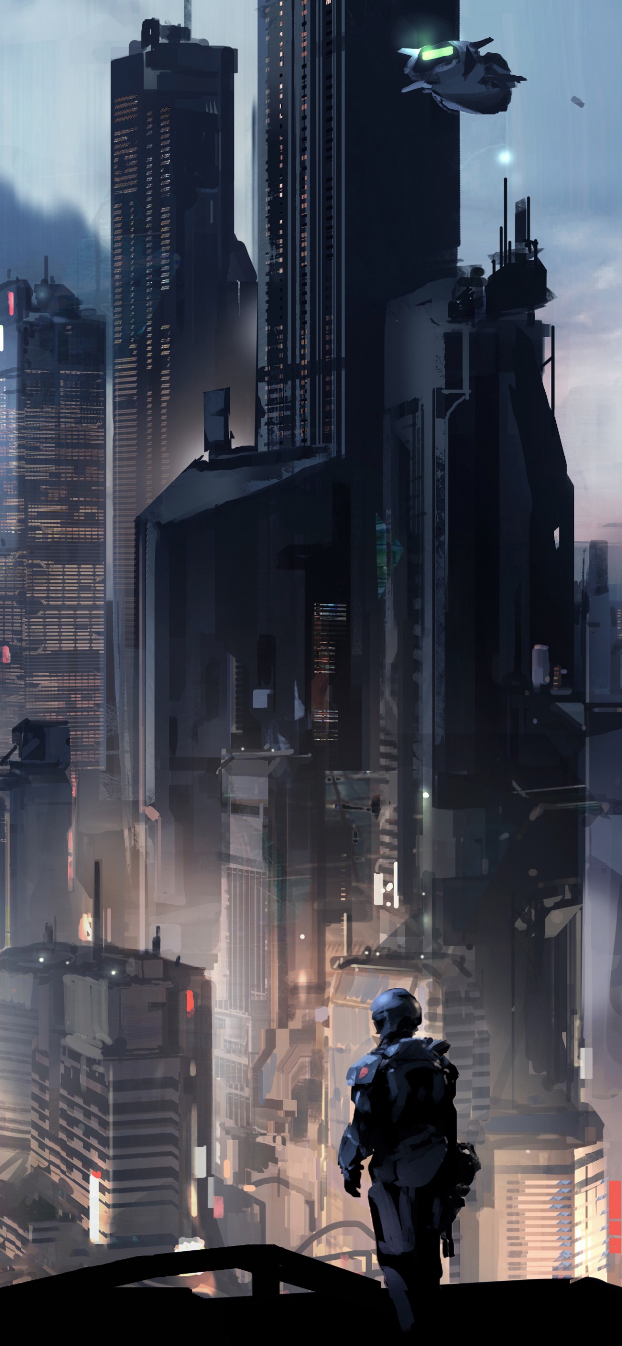 Concept Art, Art, Metropolis, Cityscape, City. Wallpaper in 1242x2688 Resolution