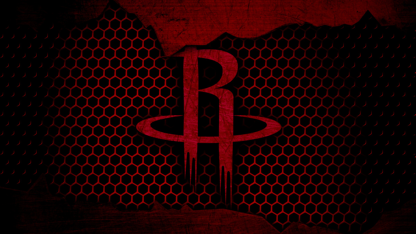 Houston Rockets, Nba, Baloncesto, Negro, Rojo. Wallpaper in 1366x768 Resolution