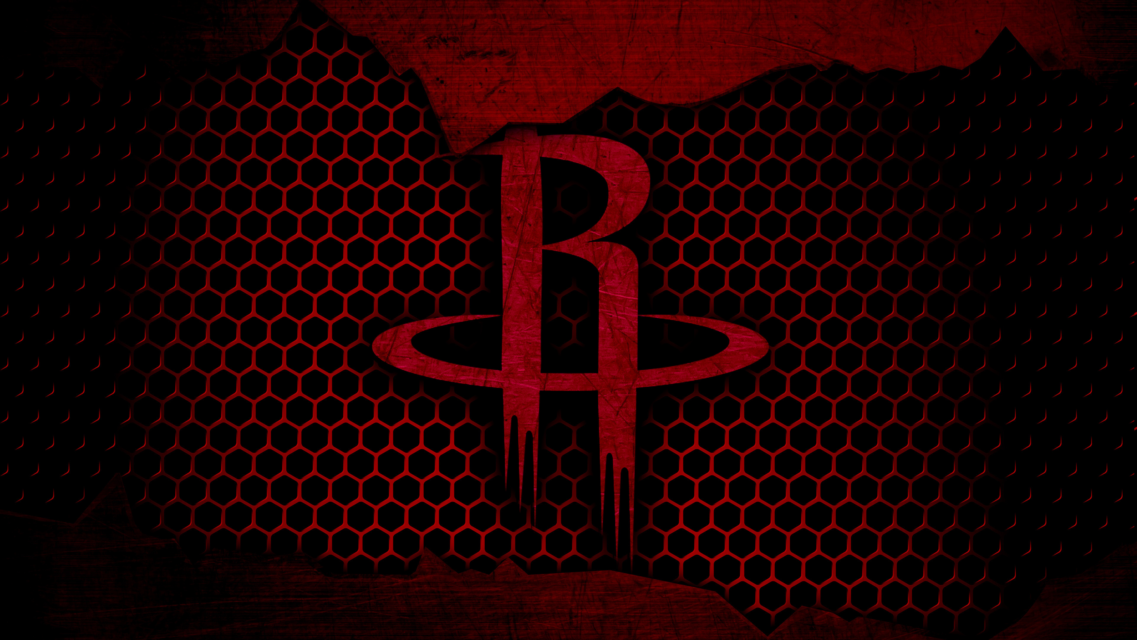 Houston Rockets, Nba, Basketball, Black, Red. Wallpaper in 3840x2160 Resolution
