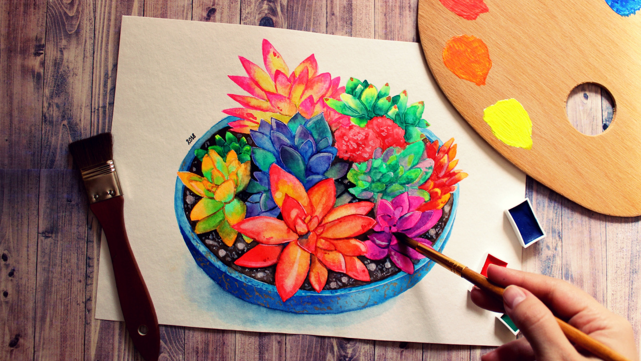 Person Holding Red and Yellow Floral Hand Fan. Wallpaper in 1280x720 Resolution