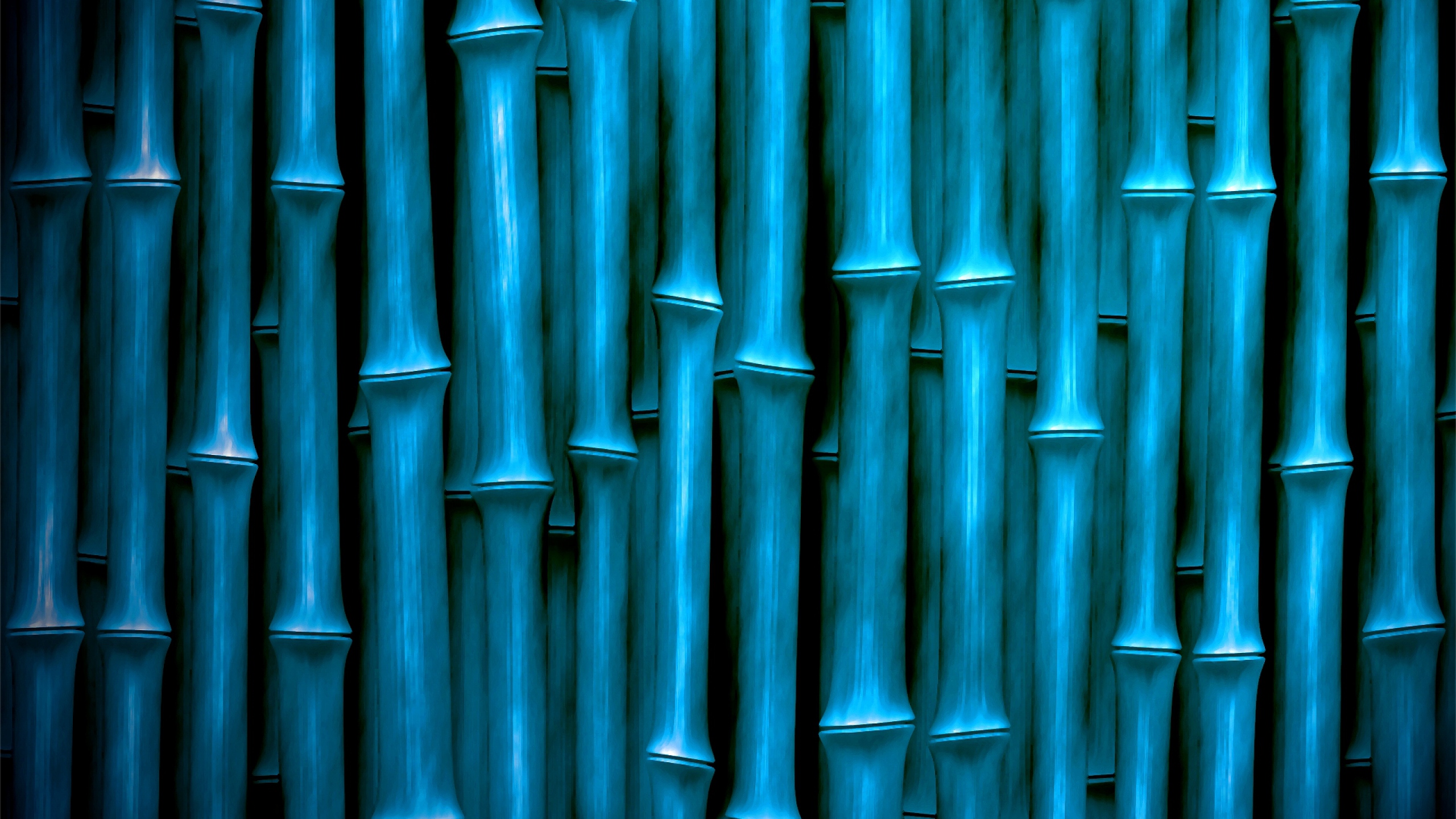 Barras de Metal Azul Sobre Fondo Azul.. Wallpaper in 2560x1440 Resolution