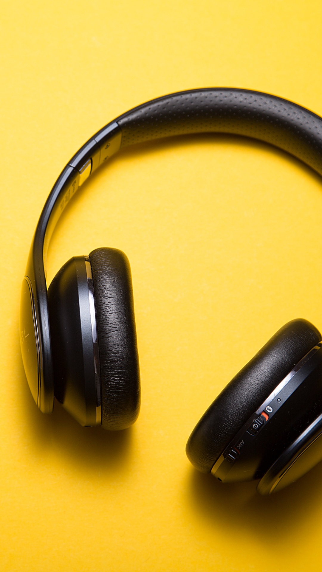 Headphones, Headset, Yellow, Audio Equipment, Technology. Wallpaper in 1080x1920 Resolution