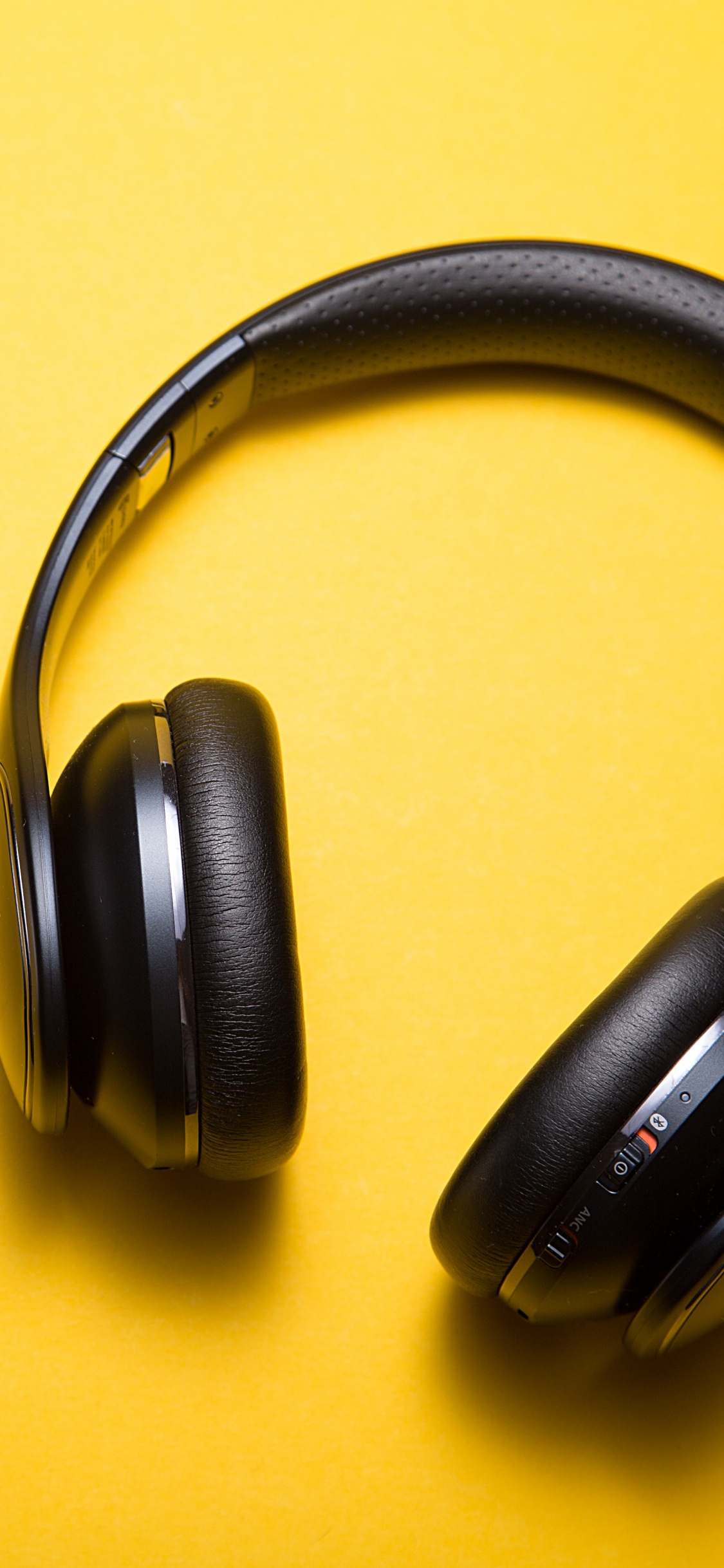 Headphones, Headset, Yellow, Audio Equipment, Technology. Wallpaper in 1125x2436 Resolution