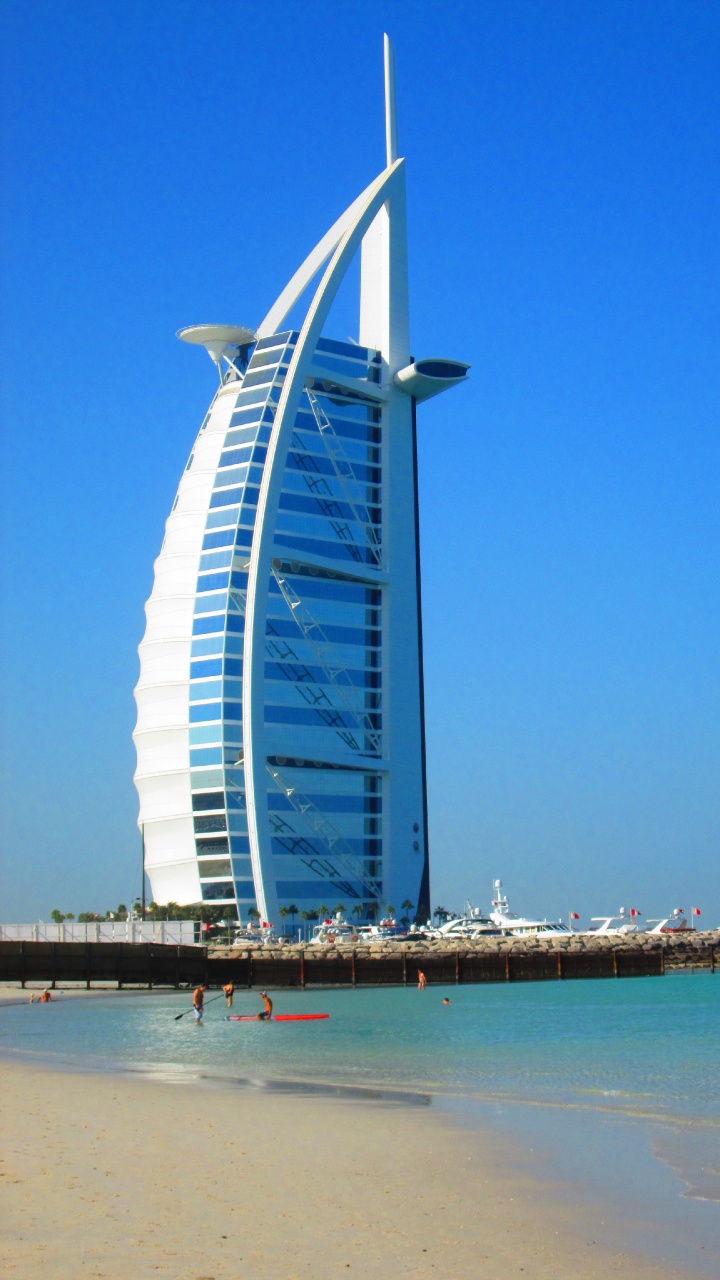 阿拉伯塔, 美亚海滩饭店, 美亚海滩, 塔块, 资本市 壁纸 720x1280 允许