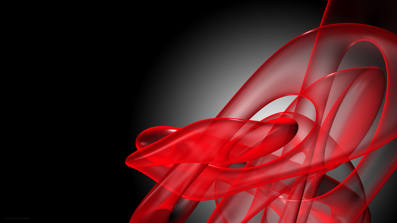 Red and Black Abstract Illustration. Wallpaper in 1366x768 Resolution