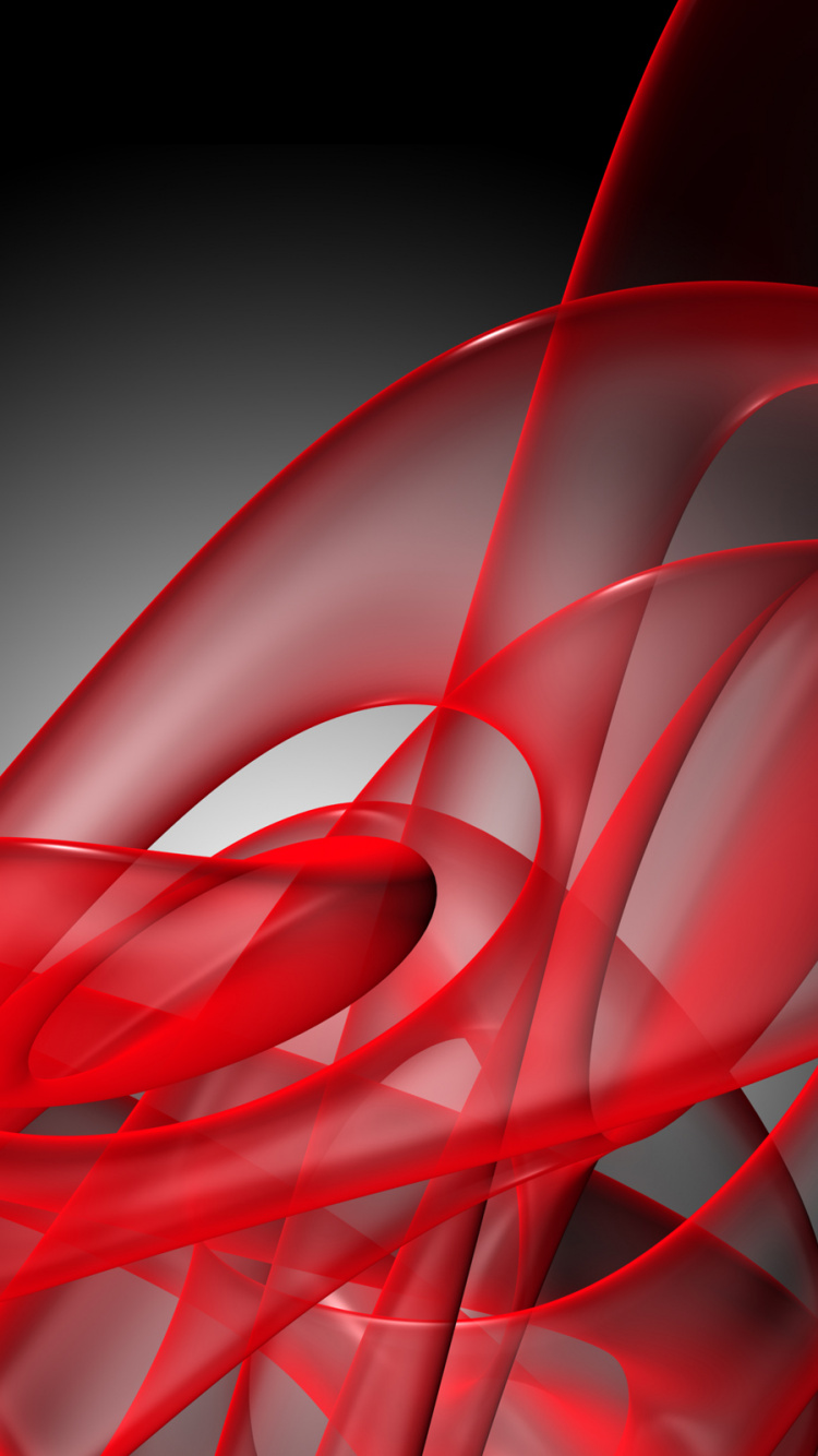 Ilustración Abstracta Roja y Negra. Wallpaper in 750x1334 Resolution
