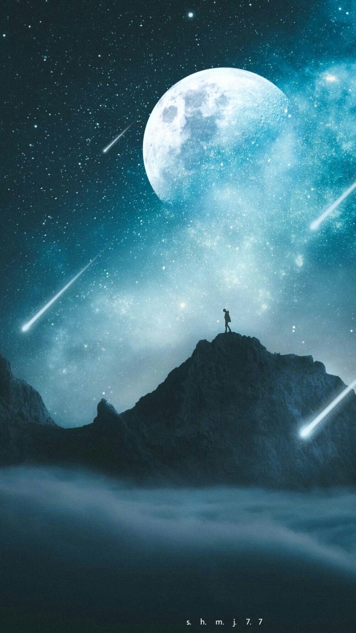 Naturaleza, Ambiente, Luna, Luz, Paisaje Natural. Wallpaper in 720x1280 Resolution