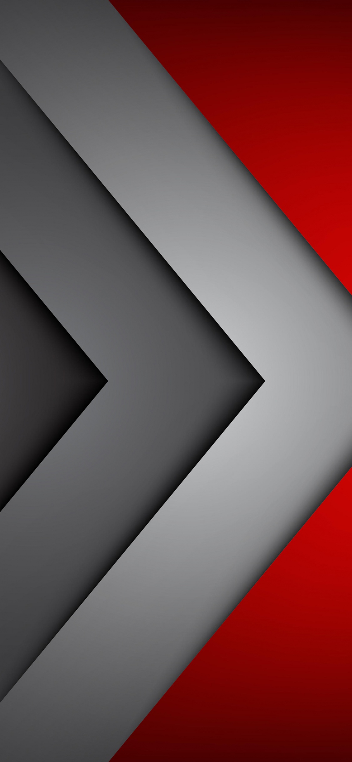 Weiß Und Rot Gestrichene Wand. Wallpaper in 1125x2436 Resolution