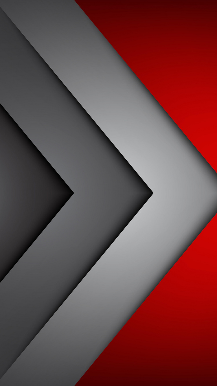 Weiß Und Rot Gestrichene Wand. Wallpaper in 750x1334 Resolution