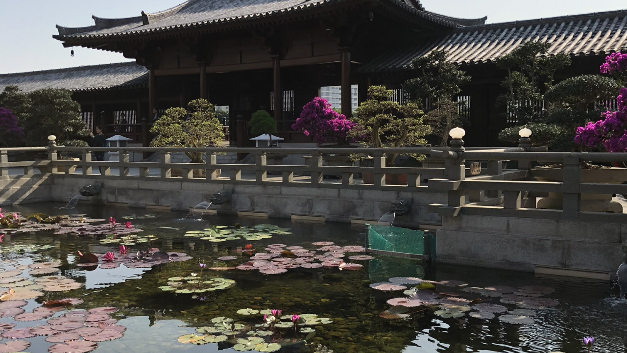 Chinese Architecture, Tourism, Water, Tourist Attraction, Body of Water. Wallpaper in 1280x720 Resolution