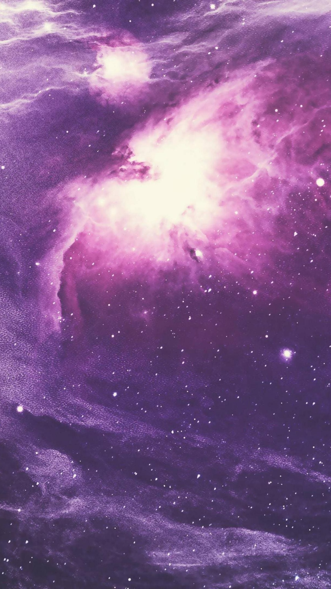 Illustration de la Galaxie Violette et Bleue. Wallpaper in 1080x1920 Resolution