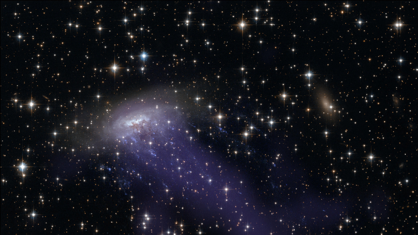哈勃太空望远镜, 螺旋星系, 银河系的集群, 外层空间, 气氛 壁纸 1366x768 允许