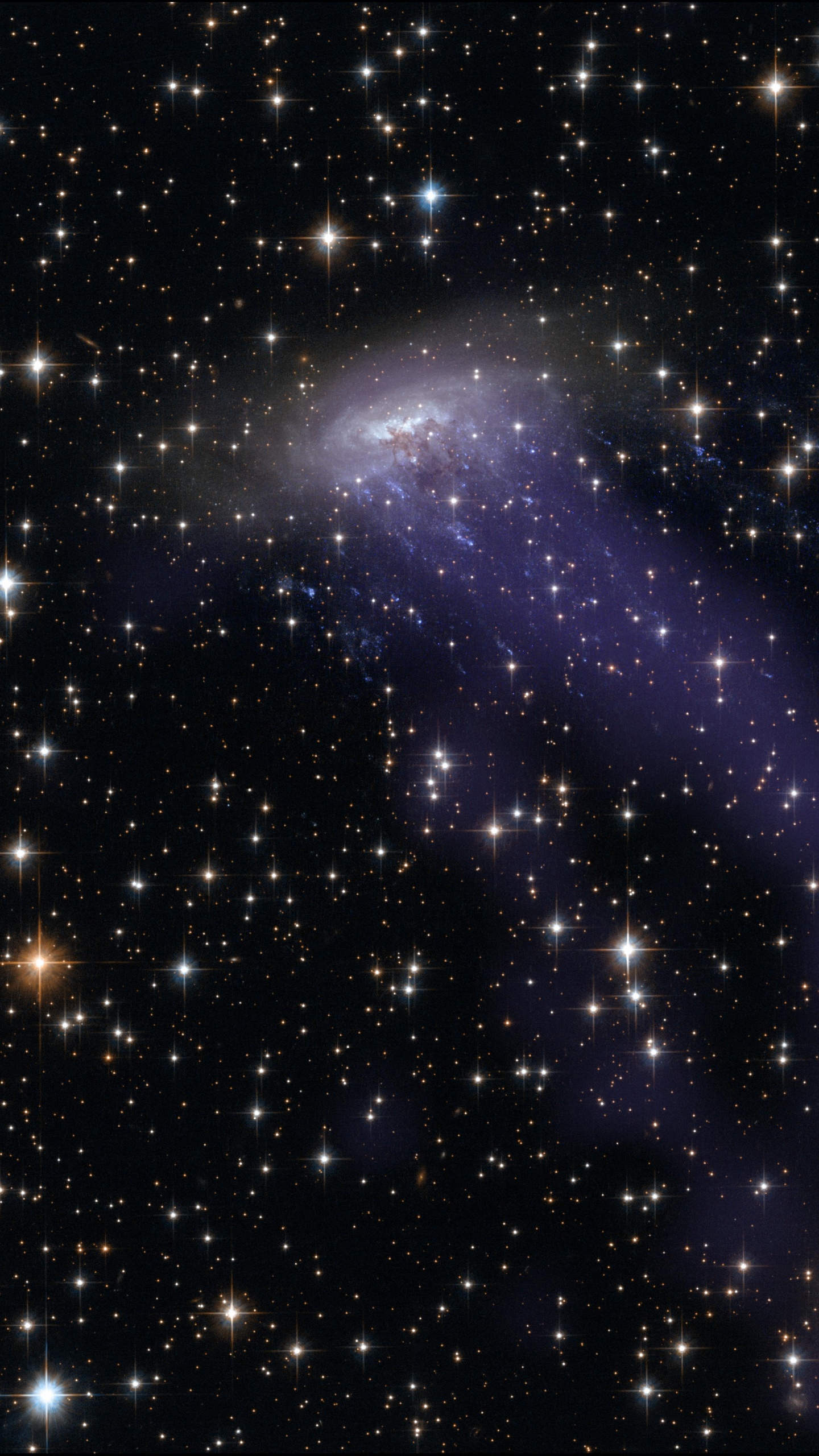 哈勃太空望远镜, 螺旋星系, 银河系的集群, 外层空间, 气氛 壁纸 1440x2560 允许
