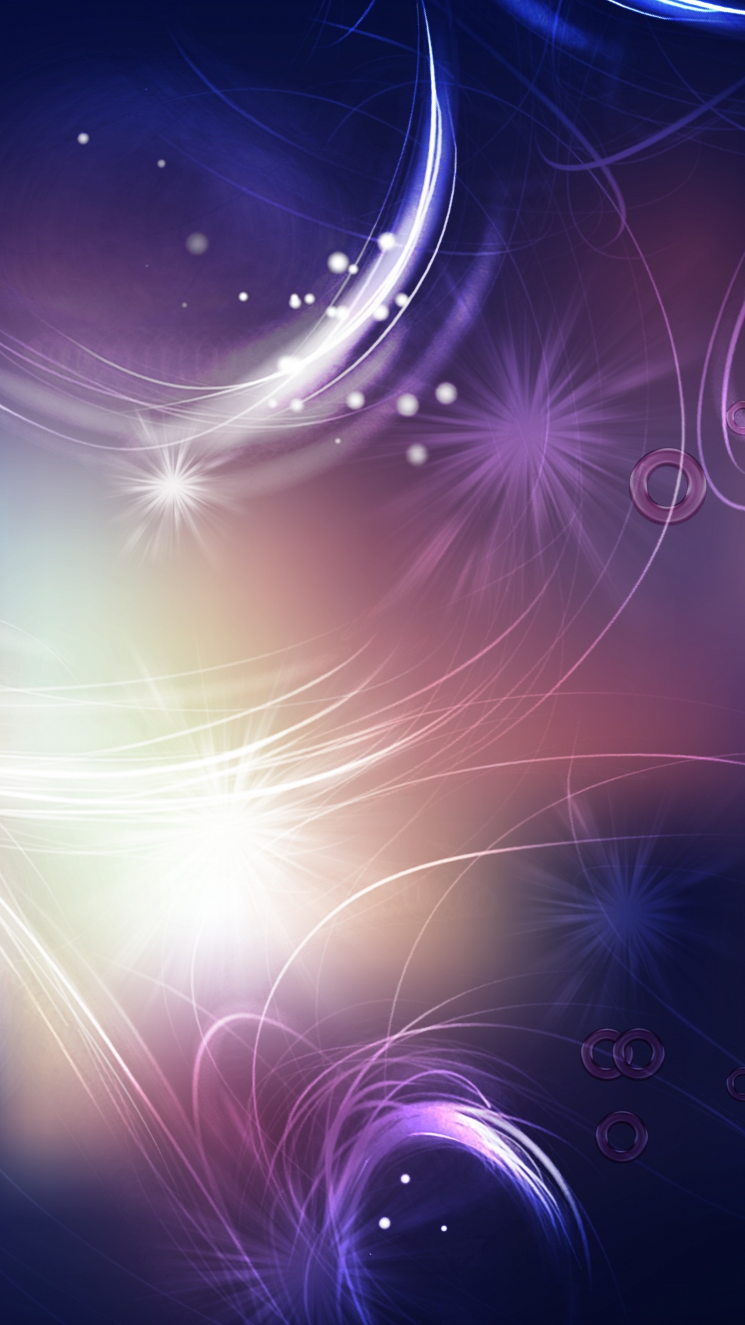 Purple and White Light Illustration. Wallpaper in 1080x1920 Resolution