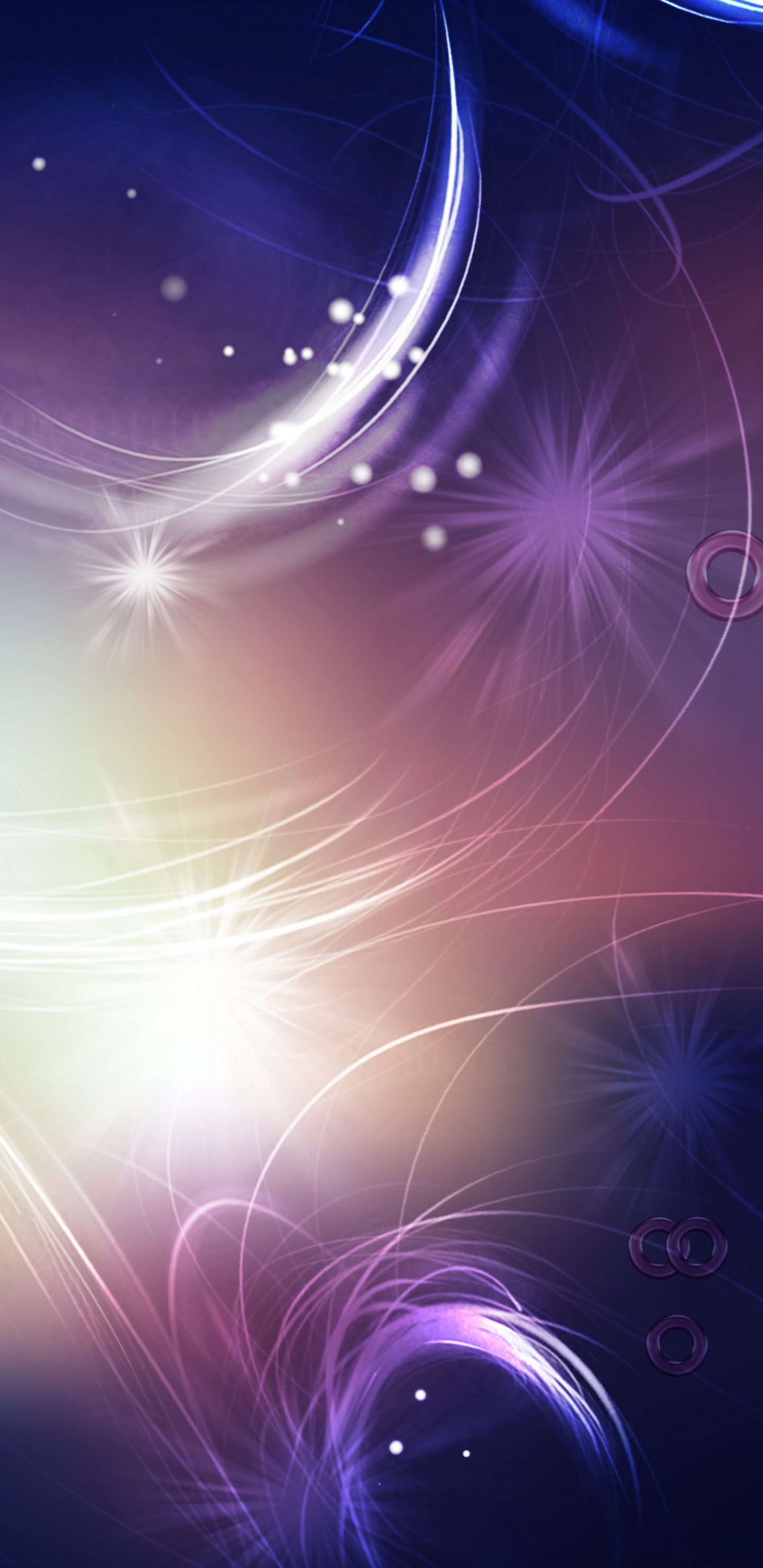 Purple and White Light Illustration. Wallpaper in 1440x2960 Resolution