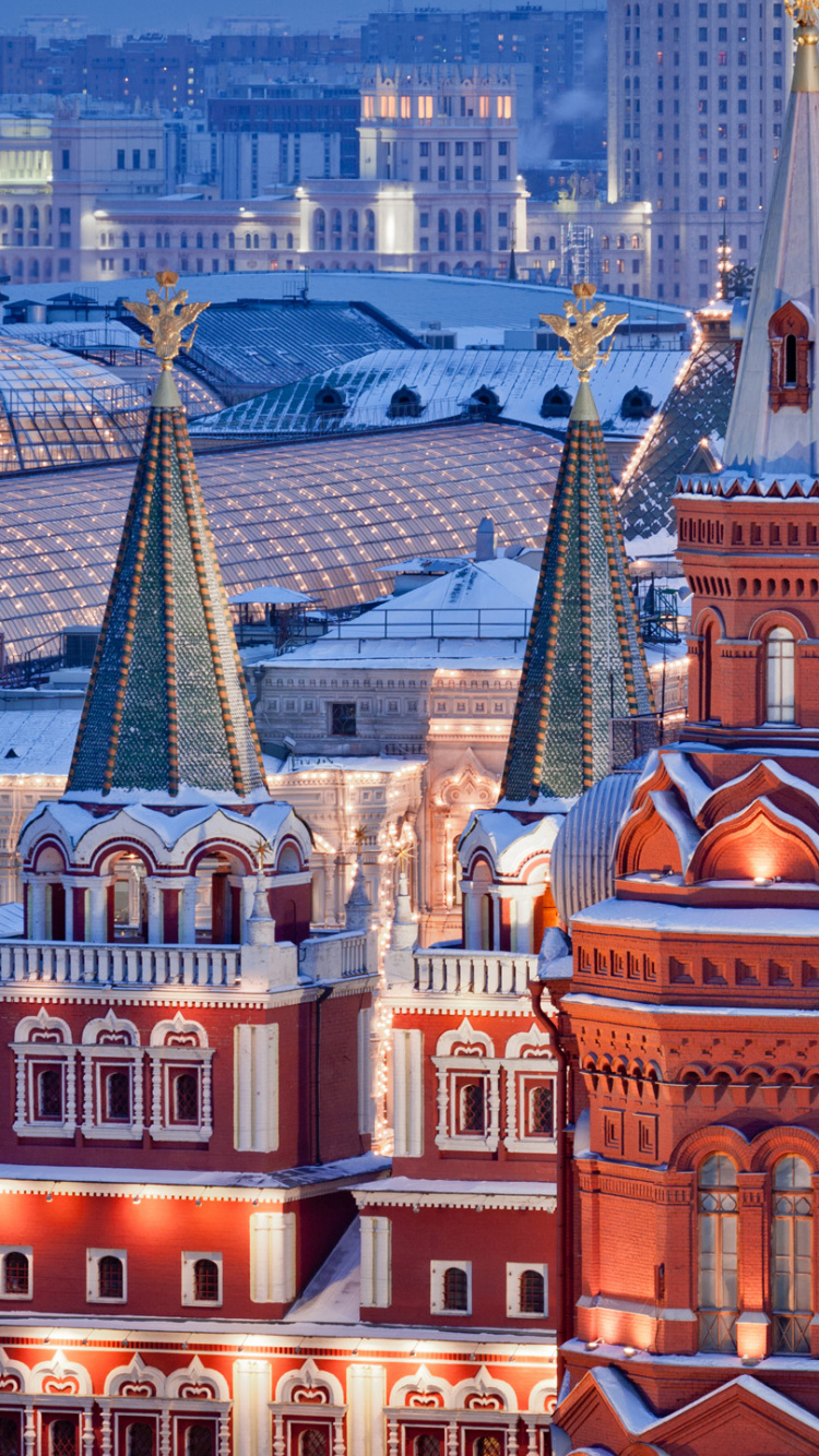 红场, 里程碑, 城市, 大都会, 城市景观 壁纸 750x1334 允许