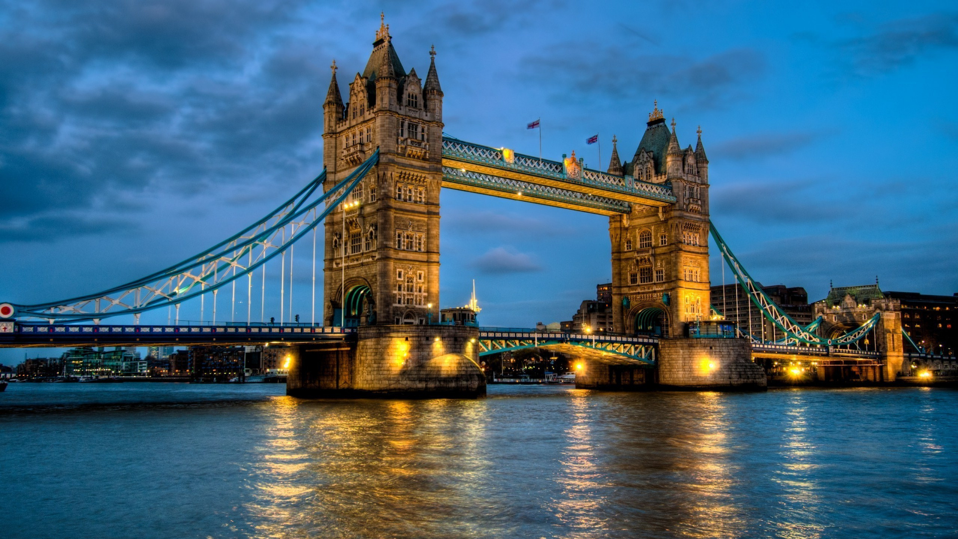 Puente de Londres Bajo un Cielo Azul Durante el Día. Wallpaper in 1920x1080 Resolution